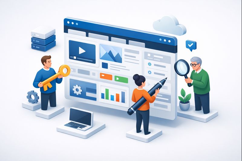 Guía de roles de usuario en WordPress para equipos pequeños