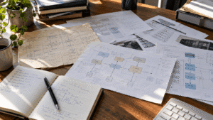 Documentación técnica y notas utilizadas para revisar los componentes de una web antigua antes de actualizarla.