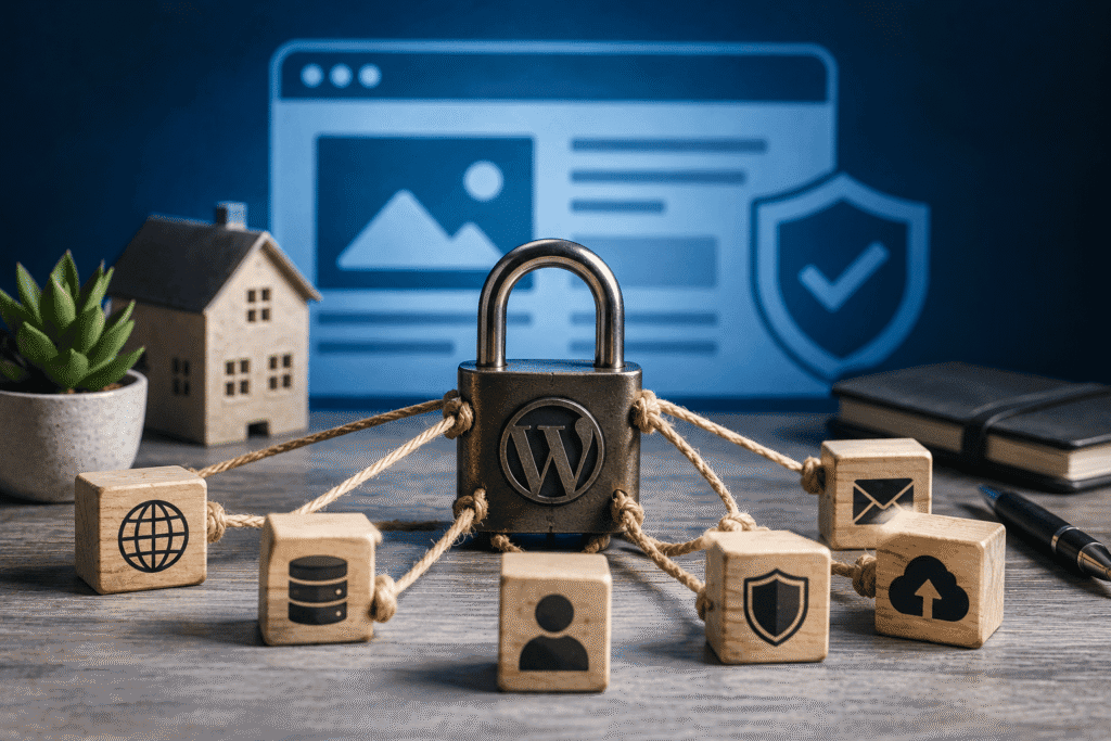 Control de los accesos y servicios esenciales de una web WordPress empresarial