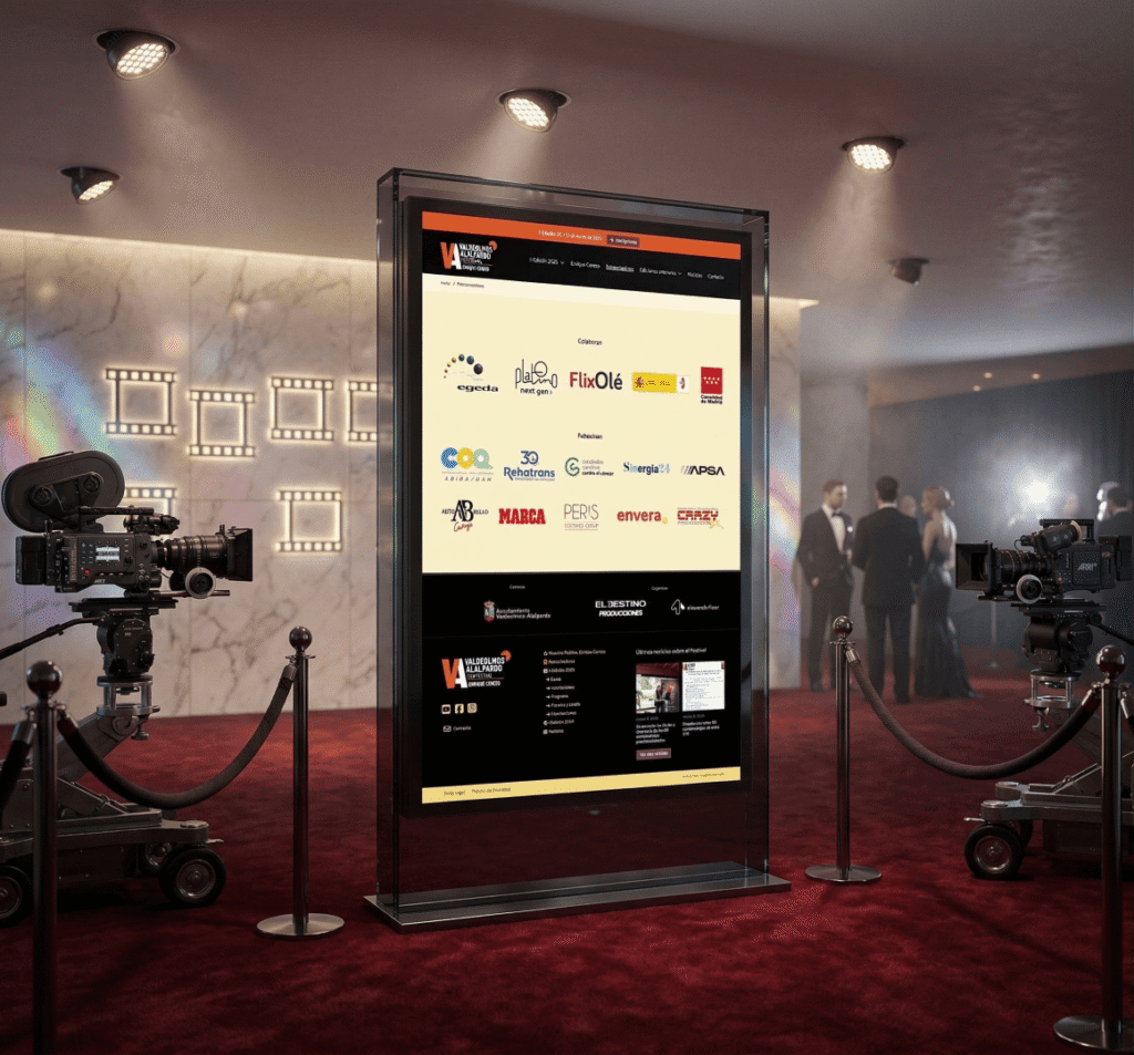 Patrocinadores del VAFF 2026 en entorno de alfombra roja